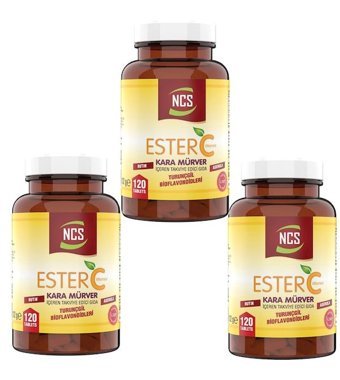 Ncs Ester C Vitamini Karamürverli Yetişkin Vitamin 3x120 Tablet