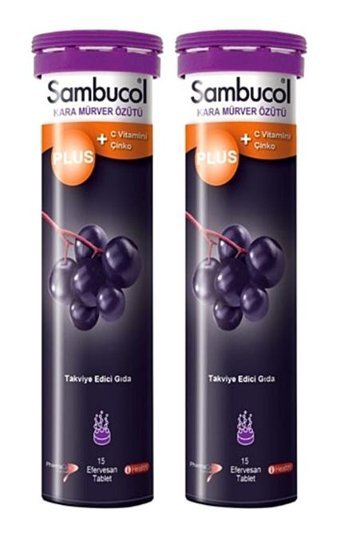 Sambucol Plus Karamürverli Yetişkin Vitamin 2x15 Tablet