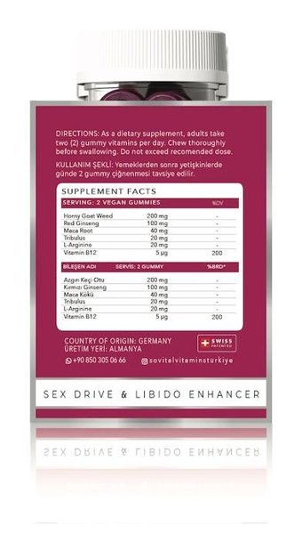 Sovital Make Love Libido Enhancer Aromasız Yetişkin Vitamin 60 Tablet