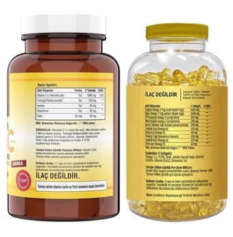 Ncs Ester C Vitamin Flx Omega Karamürverli Yetişkin Vitamin 120 Tablet