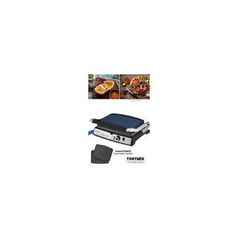 Goldmaster GM-7450 Tostmix 6 Dilim Granit Çıkartılabilir Plaka Tek Yönlü 2000 W Izgaralı Ege Mavisi Tost Makinesi