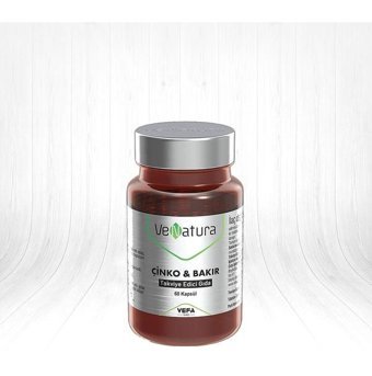 Venatura Çinko Bakır Aromasız Yetişkin Vitamin 60 Kapsül
