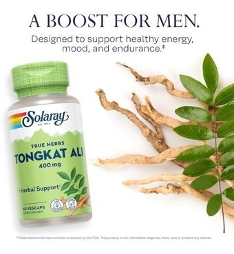 Solaray Tongkat Ali Aromasız Yetişkin Vitamin 60 Kapsül