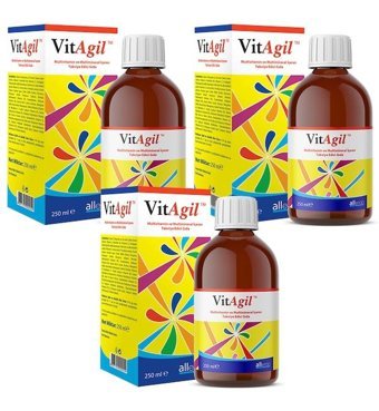 Vitagil Multivitamin Multimineral Aromasız Yetişkin Vitamin 3x250 ml