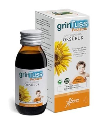 grintuss Çocuk Öksürük Şurubu Bitki Ekstralar Çocuk Vitamin 128 gr