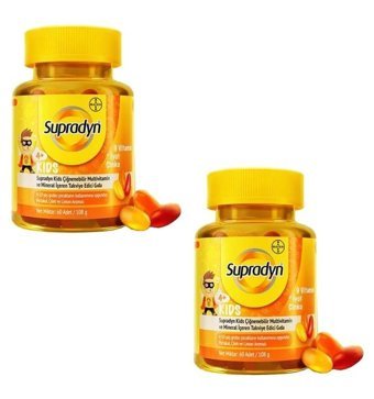 Supradyn Kids Portakal Limon Çilek Yetişkin Vitamin 2x60 Tablet