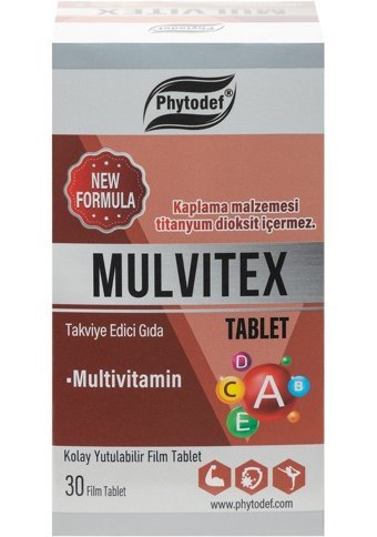 Phytodef Mulvitex Multivitamin Aromasız Yetişkin Vitamin 90 Tablet