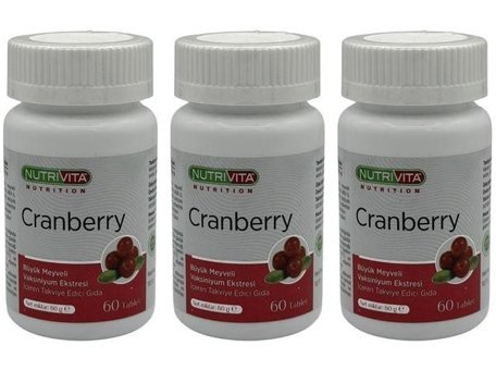 Nutrivita Cranberry Meyveli Yetişkin Vitamin 3x60 Tablet