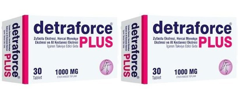 Force Nutrition Detraforce Plus Züfa Otu Hercai Menekşe At Kestanesi Züfa Otu Yetişkin Vitamin 2x30 Tablet