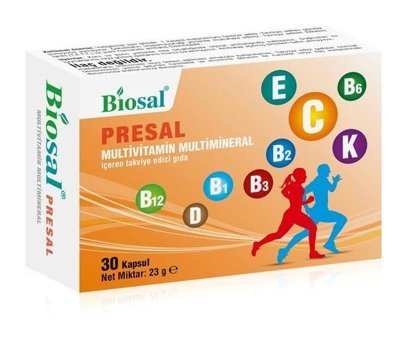 Biosal Presal Aromasız Yetişkin Vitamin 30 Tablet