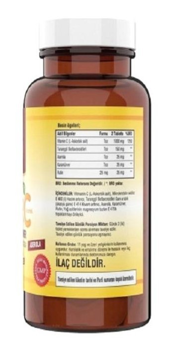 Ncs Ester C Vitamin Kara Mürver Karamürverli Yetişkin Vitamin 120 Tablet