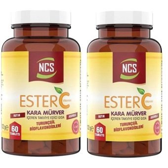 Ncs Ester C Vitamin Kara Mürver Karamürverli Yetişkin Vitamin 120 Tablet