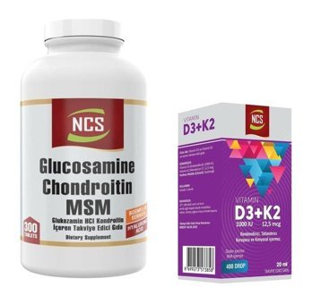 Ncs Glucosamine Kollajen 180 Tablet & Ncs Vitamin D3 K2 Zerdeçal Yetişkin Vitamin 300 Tablet