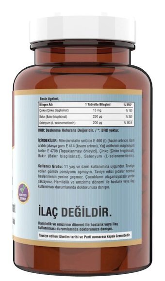 Ncs Vitamin C Quercetin Bromelian + Çinko Selenyum Turuncgil Yetişkin Vitamin 60 Tablet - 120 Tablet