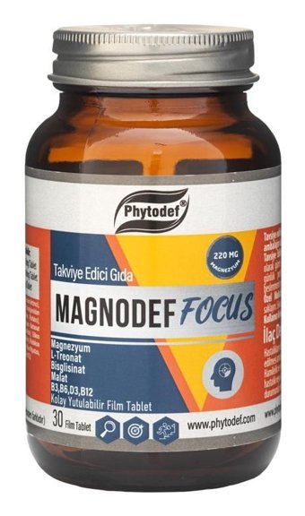 Phytodef Magnodef Focus Aromasız Yetişkin Vitamin 30 Tablet