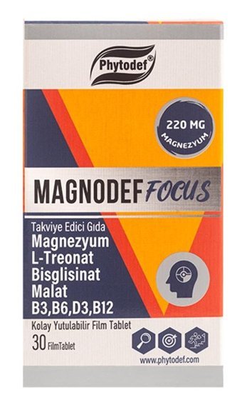 Phytodef Magnodef Focus Aromasız Yetişkin Vitamin 30 Tablet