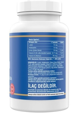 Ncs Lutein - Vitamin D3 K2 Aromasız Yetişkin Vitamin 180 Tablet