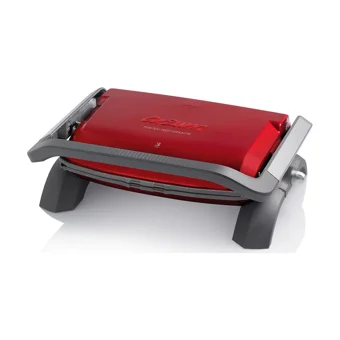 Arzum AR2035 6 Dilim Granit Çıkartılabilir Plaka Çift Taraflı 1800 W Izgaralı Kırmızı Tost Makinesi
