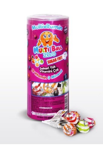 Multiball Zero Lolipop Aromasız Yetişkin Vitamin 15 Adet