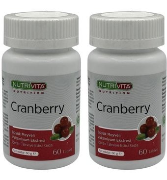 Nutrivita Cranberry Meyveli Yetişkin Vitamin 2x60 Tablet
