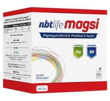 Nbt İlaç Magsi Aromasız Yetişkin Vitamin 90 Kapsül