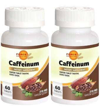 Force Nutrition Caffeinum Kafein Yetişkin Vitamin 2x60 Tablet