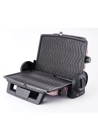 Korkmaz A310 Formula 4 Dilim Alüminyum Çıkartılabilir Plaka Tek Yönlü 1800 W Izgaralı Rose Gold Tost Makinesi