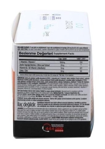Zade Vital Vitamin C Aromasız Yetişkin Vitamin 14 Kapsül