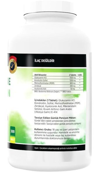 Nevfix Glucosamine Chondroitin Msm Aromasız Yetişkin Vitamin 300 Tablet - 20 ml
