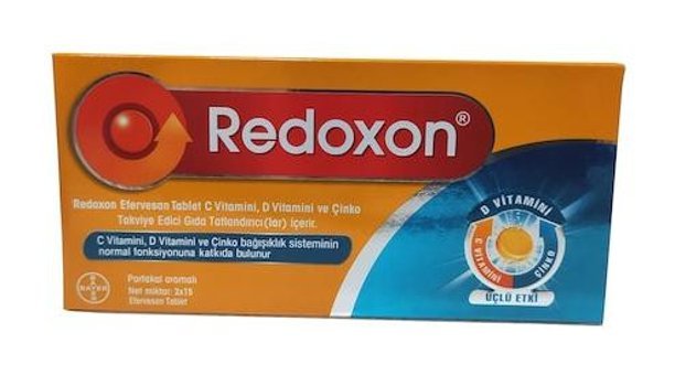 Redoxon C D Vitamini Çinko Aromasız Yetişkin Vitamin 30 Tablet
