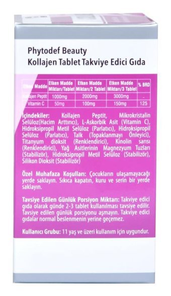 Phytodef Vitamin C Aromasız Yetişkin Vitamin 3x30 Tablet