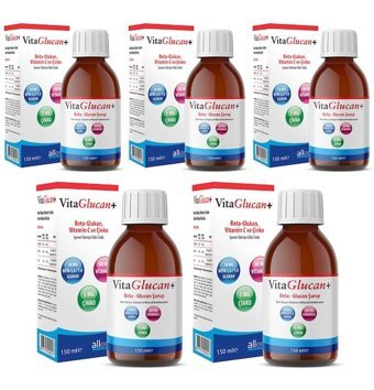 Vitaglucan Beta Glukan Aromasız Yetişkin Vitamin 5x150 ml