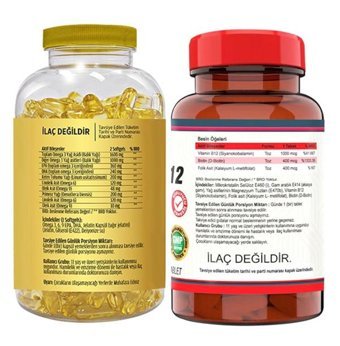 Flx Omega 3-6-9 Ve Vitamin B12 Aromasız Yetişkin Vitamin 120 Tablet - 180 Softgel