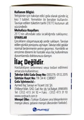 Contracit Koenzim Q10Vitamin D Aromasız Yetişkin Vitamin 90 Tablet
