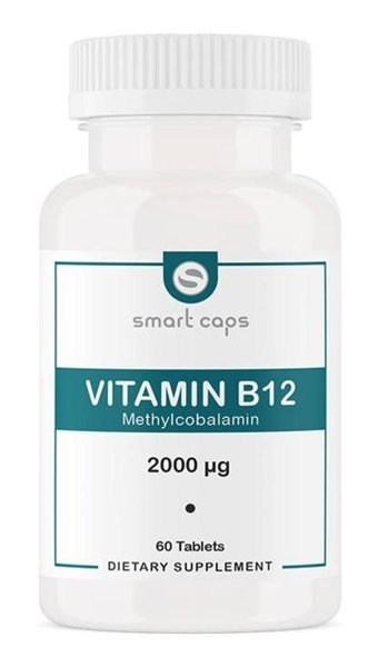 Smartcaps Vitamin B12 Methylcobalamin Aromasız Yetişkin Vitamin 60 Kapsül