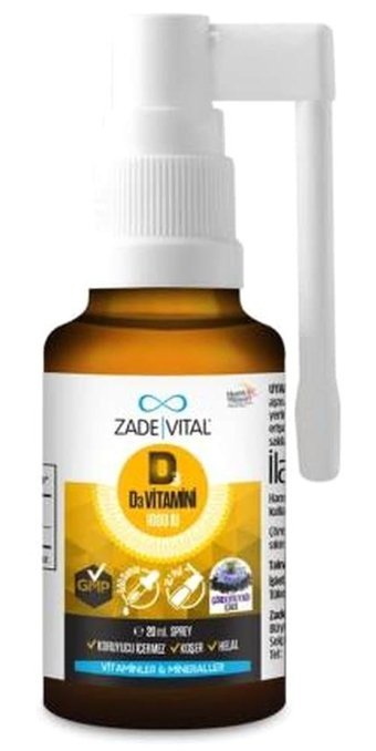 Zade Vital D3 Vitamini Çörek Otu Yağı Yetişkin Vitamin 20 ml