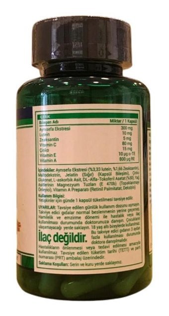 Multimed Lutein Zeaxsanthin Aromasız Yetişkin Vitamin 60 Kapsül