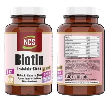 Ncs Biotin - Vitamin D3 + K2 Elmalı Yetişkin Vitamin 60 Tablet