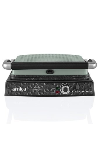 Arnica GH26254 6 Dilim Granit Çıkartılabilir Plaka Çift Taraflı 2000 W Izgaralı Mint Tost Makinesi