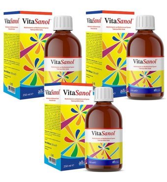 Vitasanol Multivitamin Aromasız Yetişkin Vitamin 3x250 ml