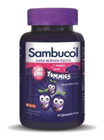Sambucol Plus Kids Karamürverli Yetişkin Vitamin 60 Softgel