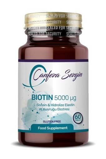 Canfeza Sezgin Biotin Bitki Ekstralar Yetişkin Vitamin 60 Tablet