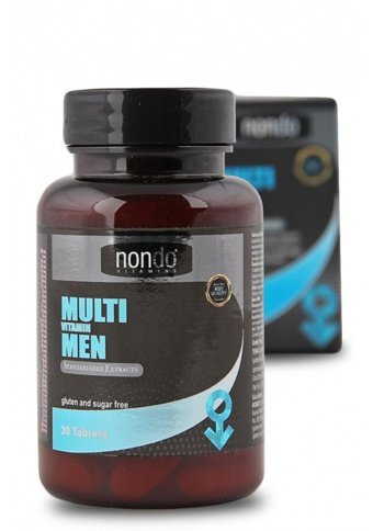 Nondo Multi Vitamin Men Aromasız Yetişkin Vitamin 30 Tablet
