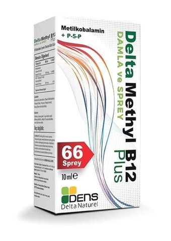 Delta  Methyl B12 Aromasız Yetişkin Vitamin 10 ml