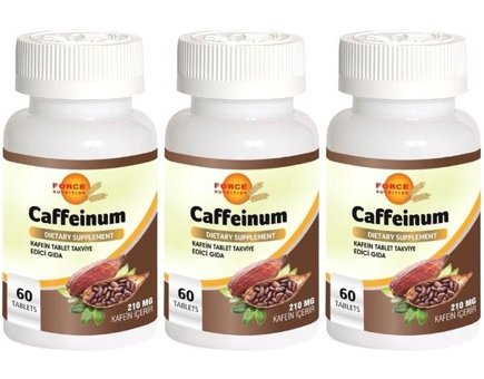 Force Nutrition Caffeinum Kafein Yetişkin Vitamin 3x60 Tablet