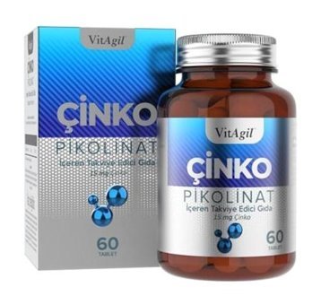 Solgar Çinko Pikolinat Aromasız Yetişkin Vitamin 60 Tablet