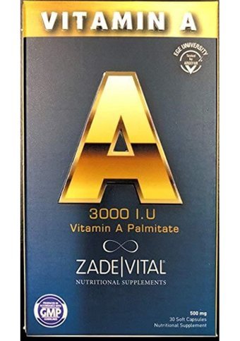 Zade Vital Vitamin A Aromasız Yetişkin Vitamin 30 Kapsül