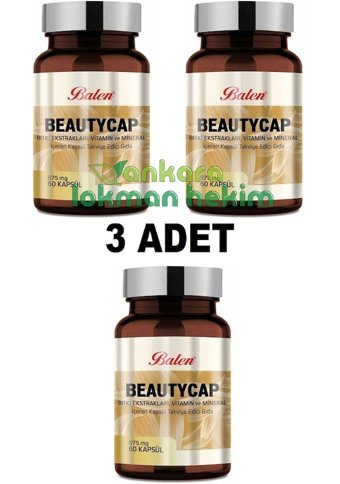 Balen Beautycap Bitki Ekstralar Yetişkin Vitamin 3x60 Kapsül