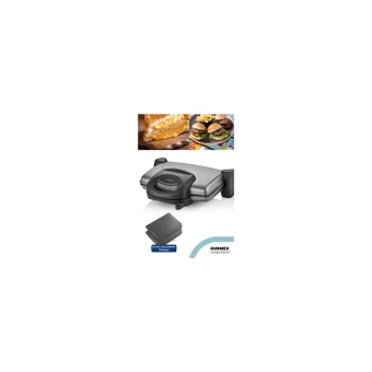 Goldmaster Gurmex 6 Dilim Granit Çıkartılabilir Plaka Tek Yönlü 1750 W Izgaralı Gümüş Tost Makinesi