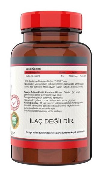 Ncs B12 Folic Acid Biotin Aromasız Yetişkin Vitamin 120 Tablet